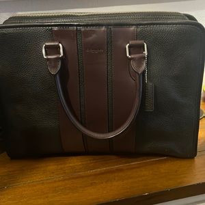 New Coach Leather Briefcase